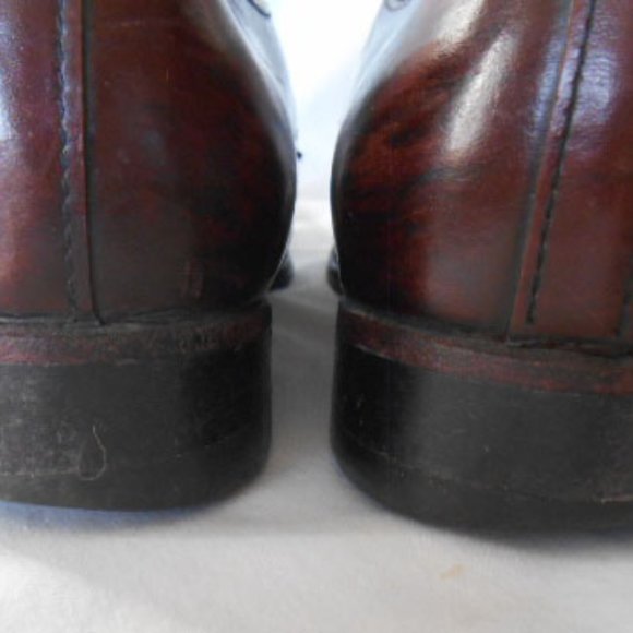 Nunn Bush Men's Black Oxford Dress Shoes, Size 9 D, Brown Leather lace-ups - Picture 4 of 8